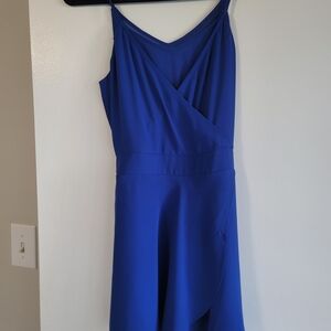 Express Royal Blue Asymmetrical Romper